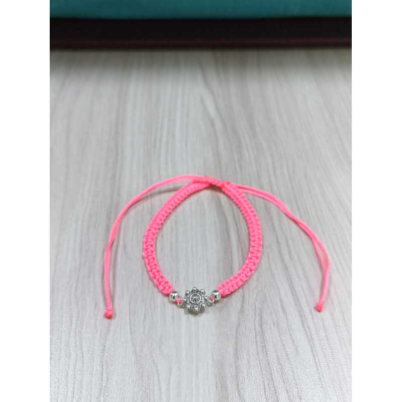 Pulsera Botón Charro Macrame Rosa S1217-ROSA | 11,19 € | Joyería Flores