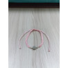 Pulsera Botón Charro Macrame Rosa S1217-R | 11,19 € | Joyería Flores