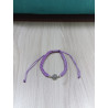 Pulsera Botón Charro Macrame Lila S1217-LILA | 18,69 € | Joyería Flores