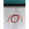 Pulsera Botón Charro Macrame Rojo S1217-ROJO | 11,19 € | Joyería Flores