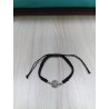 Pulsera Botón Charro macrame Negro S1219-NEGRO | 23,69 € | Joyería Flores