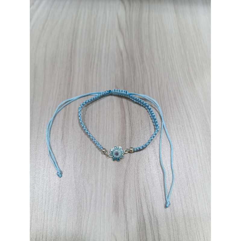 Pulsera Botón Charro macrame Turquesa S1679-T | 19,94 € | Joyería Flores
