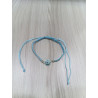 Pulsera Botón Charro macrame Turquesa S1679-T | 19,94 € | Joyería Flores