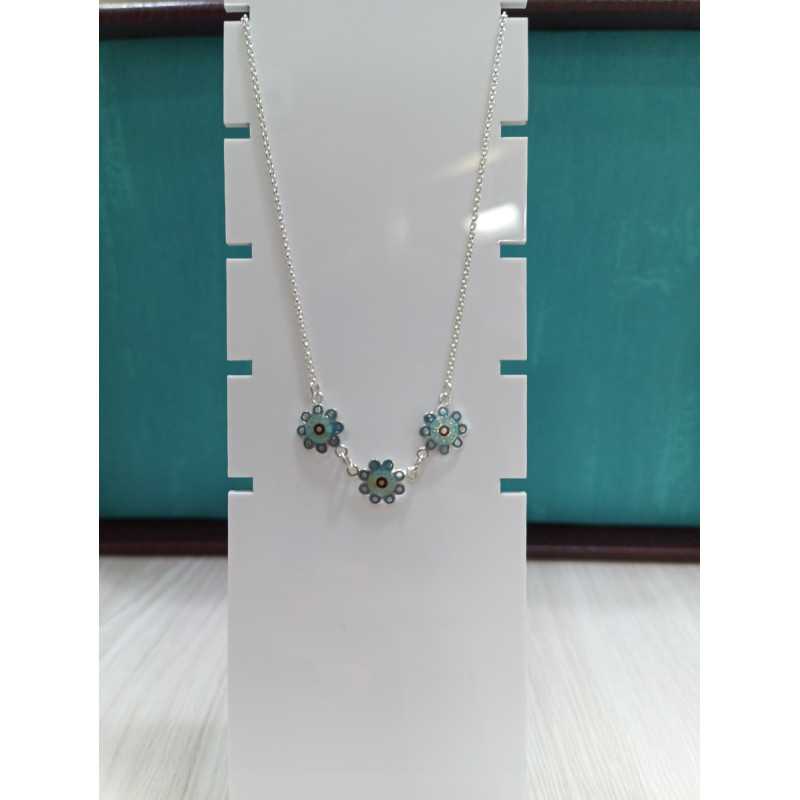 Collar Plata Botón Charro Esmalte Turquesa S1813-T | 48,69 € | Joyería Flores Collar Plata Botón Charro Esmalte Turquesa S1813-T | 48,69 € | Joyería Flores