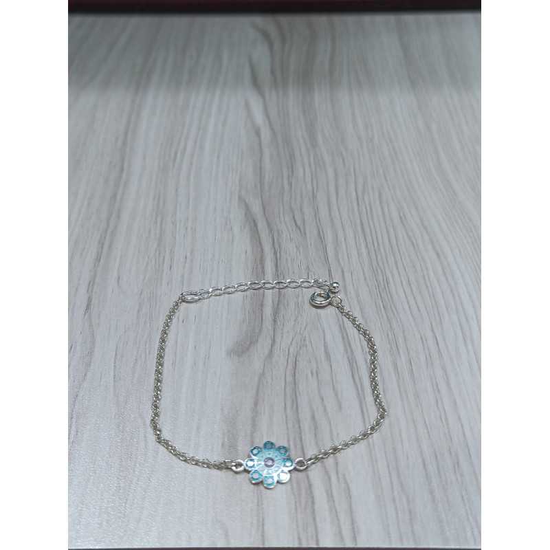 Pulsera Botón Charro Esmalte Turquesa S1682-T | 27,44 € | Joyería Flores