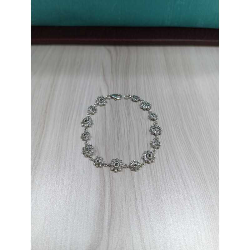 Pulsera Botón Charro Plata Marquesitas S771 | 67,38 € | Joyería Flores