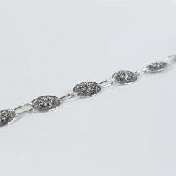 Pulsera botón charro perlas plata F-26-PULS-9 | 32,38 € | Joyería Flores