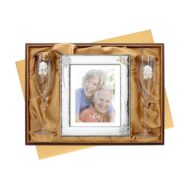 Set Portafotos Copas 50 Aniversario EV9153/03C | 99,90 € | Joyería Flores Set Portafotos Copas 50 Aniversario EV9153/03C | 99,90 € | Joyería Flores