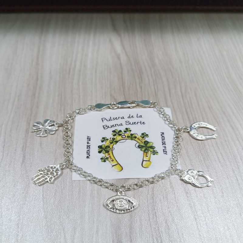 Pulsera Buena Suerta Plata de Ley 05/00305/01 | 49,90 € | Joyería Flores