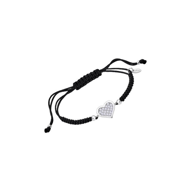 Pulsera Macrame Corazón Lotus Silver LP3125-2/2 | 29,00 € | Joyería Flores