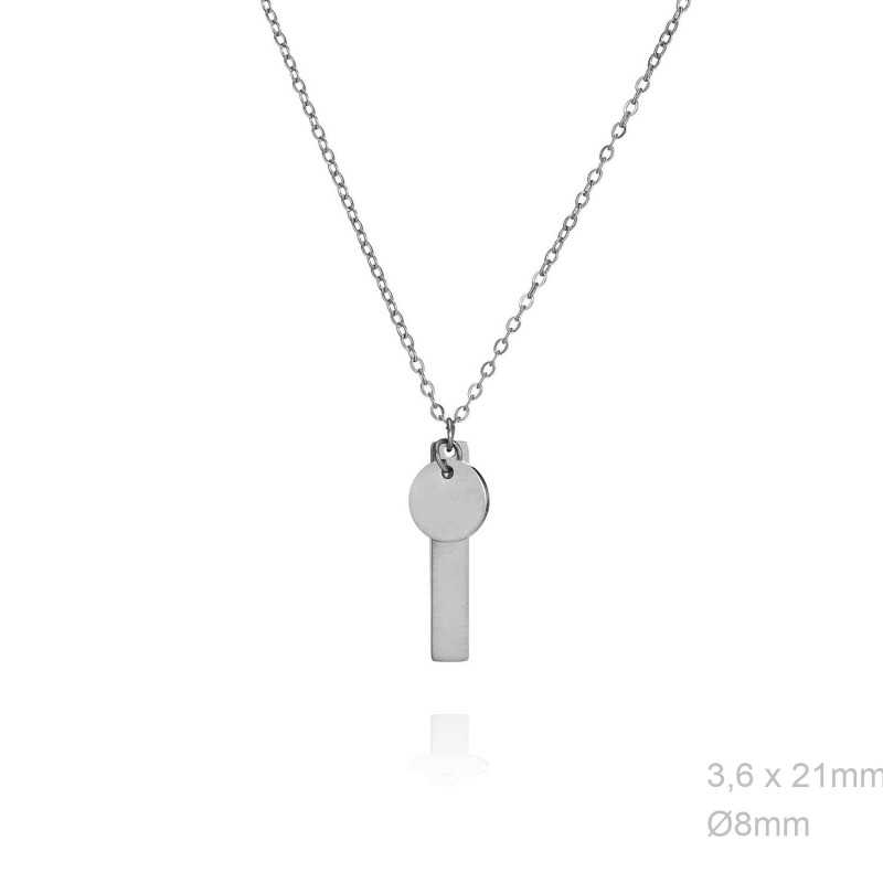 Gargantilla Barrita Personalizar Acero AC1035A | 10,90 € | Joyería Flores Gargantilla Barrita Personalizar Acero AC1035A | 10,90 € | Joyería Flores