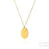 Gargantilla Oval Personalizar Acero Dorado AC1033 | 12,90 € | Joyería Flores