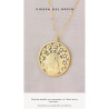 Gargantilla Plata Dorada Virgen del Rocío 176542 | 58,90 € | Joyería Flores