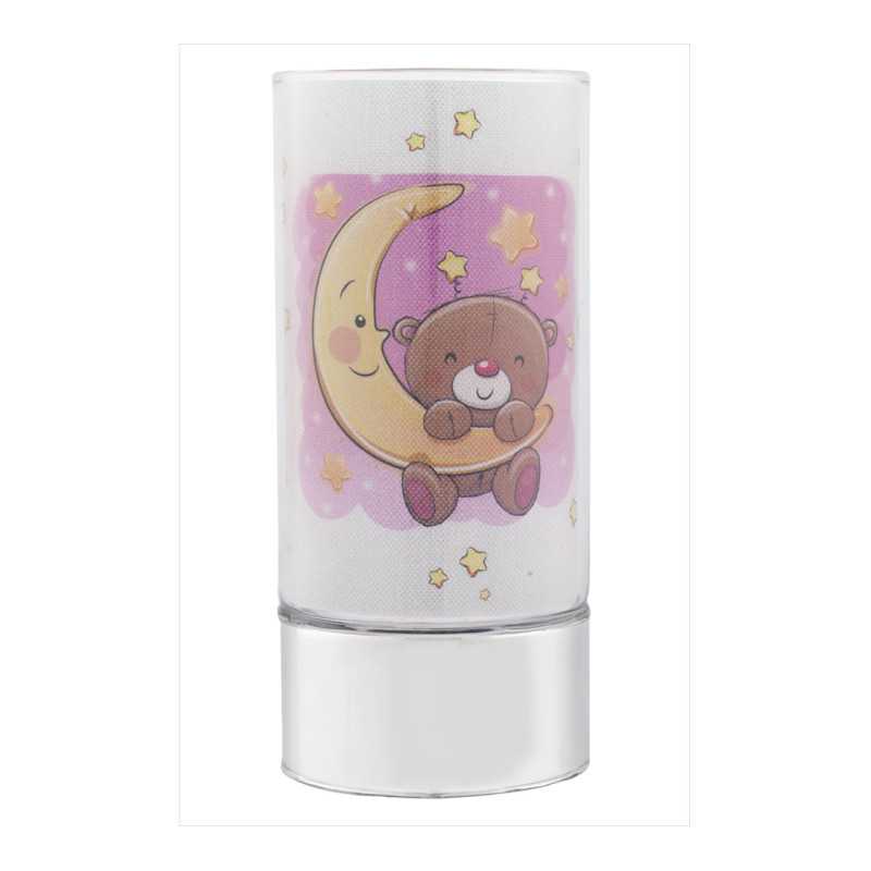 Lámpara Cristal Base Oso Luna Rosa B4192-20R | 32,90 € | Joyería Flores Lámpara Cristal Base Oso Luna Rosa B4192-20R | 32,90 € | Joyería Flores