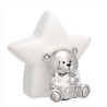 Hucha Oso Estrella Plata Bilaminada B4207-01 | 31,90 € | Joyería Flores