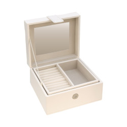 Joyero Simil Piel Blanco GA1302 | 49,50 € | Joyería Flores