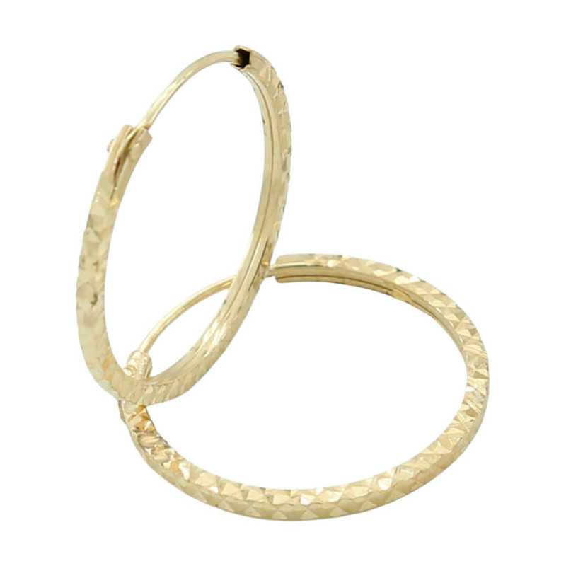 Aros Tallados Oro de Ley 7116 | 141,00 € | Joyería Flores