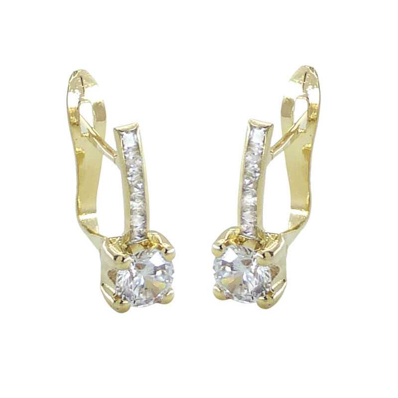 Pendientes Garra Piedra Oro de Ley 5584 | 226,90 € | Joyería Flores