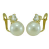 Pendientes Garra con Perla Oro de Ley 2316-1 | 258,90 € | Joyería Flores