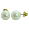 Pendientes Oro de ley con Perla Esferica 7854 | 139,90 € | Joyería Flores