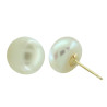 Pendientes Oro de ley con Perla Botón 9973 | 107,50 € | Joyería Flores