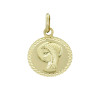 Medalla Redonda Oro de Ley Virgen Niña 5727 | 54,03 € | Joyería Flores