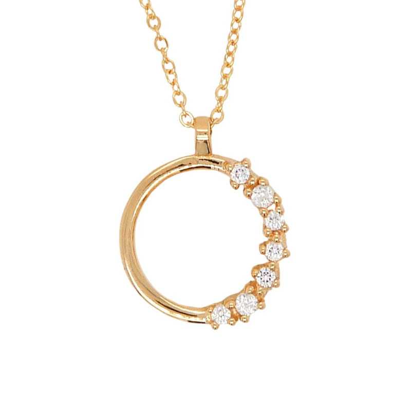 Gargantilla Oro de Ley Redonda con Piedras 5662 | 344,50 € | Joyería Flores