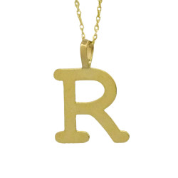 Colgante 750 Group Oro letra R, 10mm 5000R | 95,90 € | Joyería Flores
