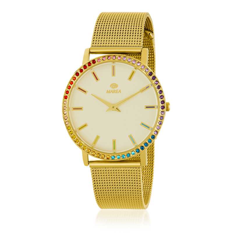 Reloj Marea Acero Dorado Esterilla Mujer B41351/3 | 49,90 € | Joyería Flores Reloj Marea Acero Dorado Esterilla Mujer B41351/3 | 49,90 € | Joyería Flores