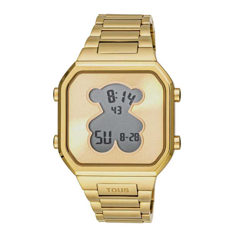 Reloj Tous Digital Acero Dorado D-BEAR 3000134300 | 179,00 € | Joyería Flores