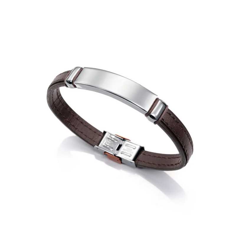 Pulsera Viceroy Hombre Acero y Piel 6371P09011 | 29,00 € | Joyería Flores Pulsera Viceroy Hombre Acero y Piel 6371P09011 | 29,00 € | Joyería Flores