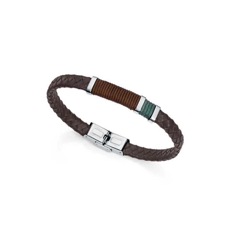 Pulsera Viceroy Hombre Acero y Piel 6453P01016 | 35,00 € | Joyería Flores Pulsera Viceroy Hombre Acero y Piel 6453P01016 | 35,00 € | Joyería Flores