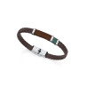 Pulsera Viceroy Hombre Acero y Piel 6453P01016 | 35,00 € | Joyería Flores