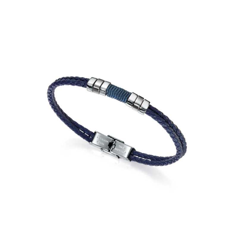 Pulsera Viceroy Hombre Acero y Piel 6456P01013 | 29,00 € | Joyería Flores
