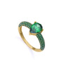 Anillo Viceroy Plata Dorada verde 15122A016-32 | 59,00 € | Joyería Flores