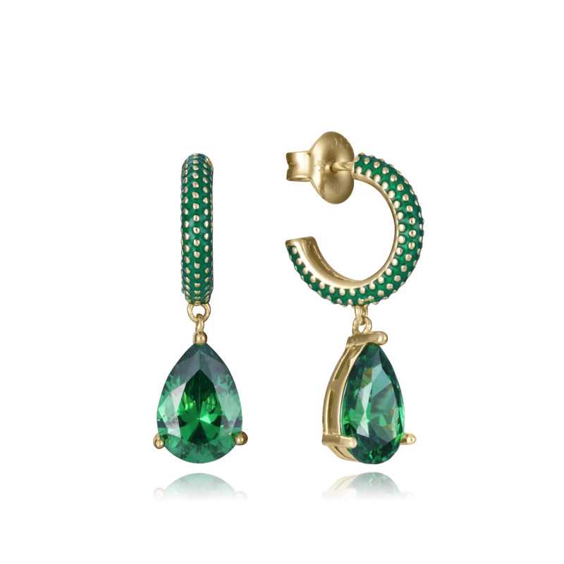 Pendientes Viceroy plata Dorada y aro 15122E100-32 | 59,00 € | Joyería Flores