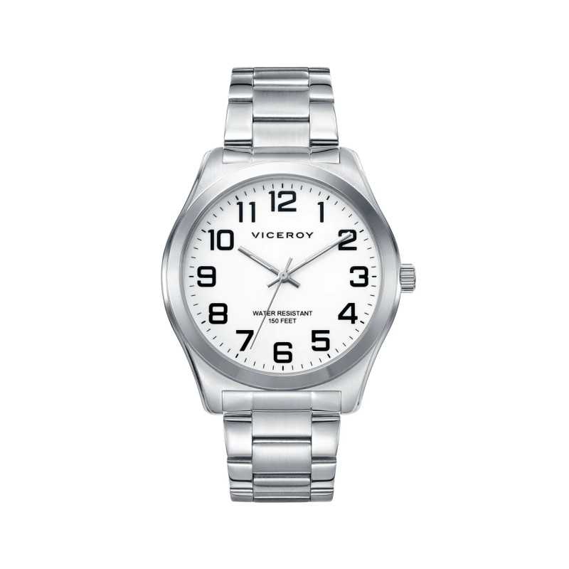 Reloj hombre Viceroy Acero esfera blanca 40513-04 | 79,00 € | Joyería Flores