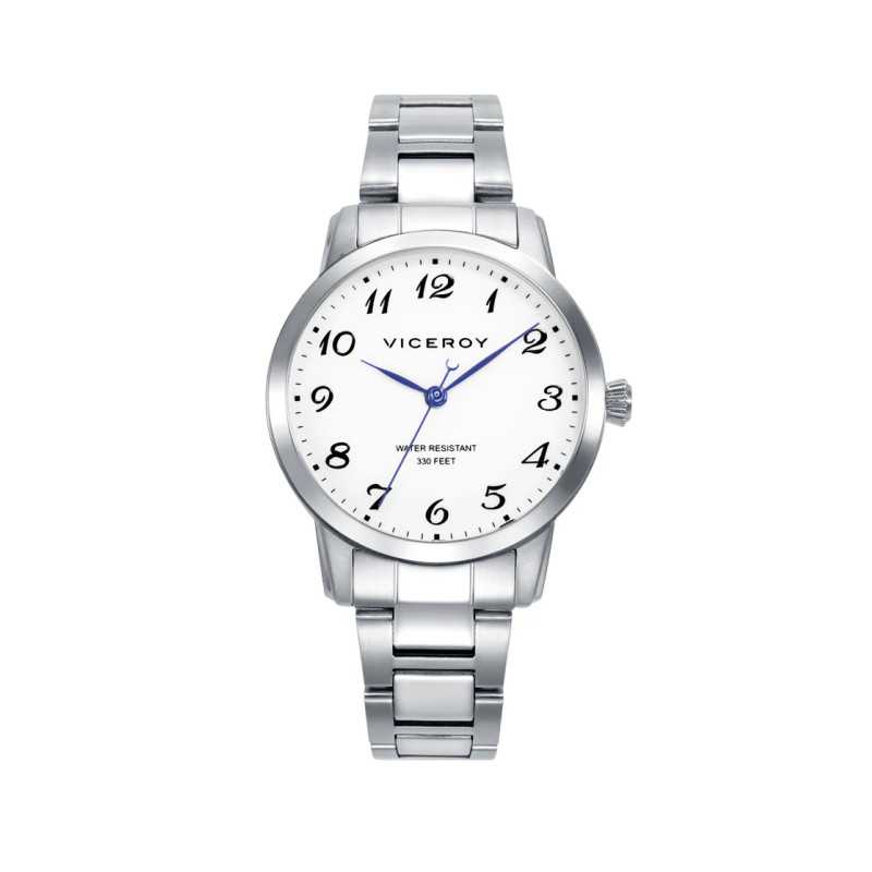 Reloj Viceroy Acero esfera blanca 401138-05 | 79,00 € | Joyería Flores