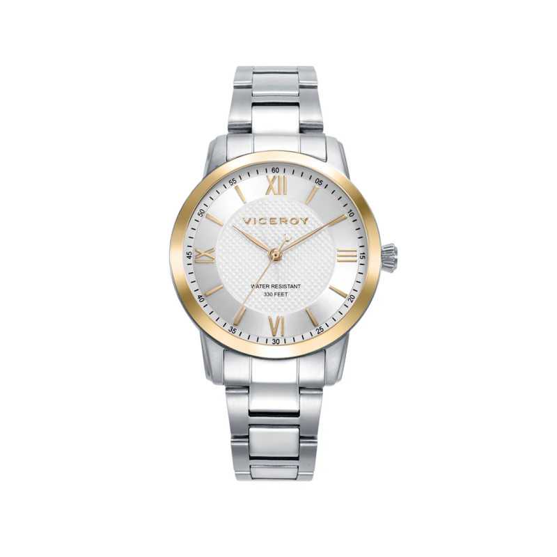 Reloj Viceroy Acero bisel dorado 41138-83 | 85,00 € | Joyería Flores