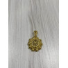 Colgante Botón Charro Plata de ley Dorado T010N-CH | 45,63 € | Joyería Flores