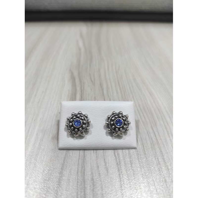 Pendientes Botón Charro Plata Piedra Azul 005B-AZ | 15,63 € | Joyería Flores Pendientes Botón Charro Plata Piedra Azul 005B-AZ | 15,63 € | Joyería Flores