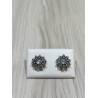 Pendientes Charro Plata Piedra Azul Claro 005B-ACL | 15,63 € | Joyería Flores
