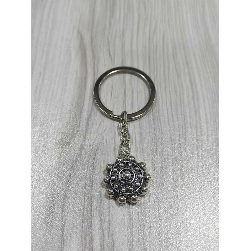 Llavero Botón Charro Plata de Ley 009-F | 51,13 € | Joyería Flores