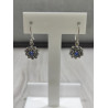 Pendientes Hippie Plata Charro Azul HP004D-AZ | 12,38 € | Joyería Flores