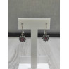 Pendientes Hippie Plata Charro Rosa HP004D-RO | 12,38 € | Joyería Flores