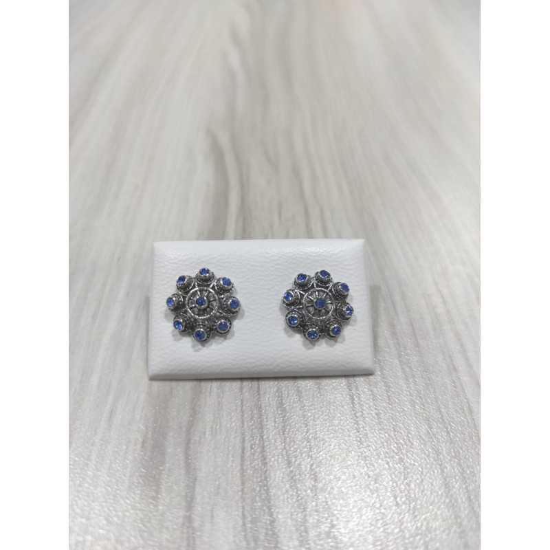 Pendientes Charro Plata Piedra Azul S1734-A | 29,94 € | Joyería Flores Pendientes Charro Plata Piedra Azul S1734-A | 29,94 € | Joyería Flores