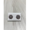 Pendientes Charro Plata Piedra Rosa S1734-R | 29,94 € | Joyería Flores