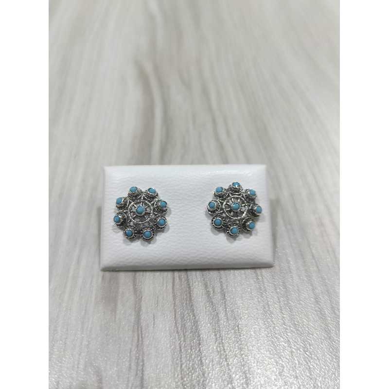Pendientes Charro Plata Piedra Turquesa S1734-T | 29,94 € | Joyería Flores Pendientes Charro Plata Piedra Turquesa S1734-T | 29,94 € | Joyería Flores