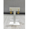 Pendientes Aro Botón Charro Plata Dorados S1530-CH | 29,94 € | Joyería Flores