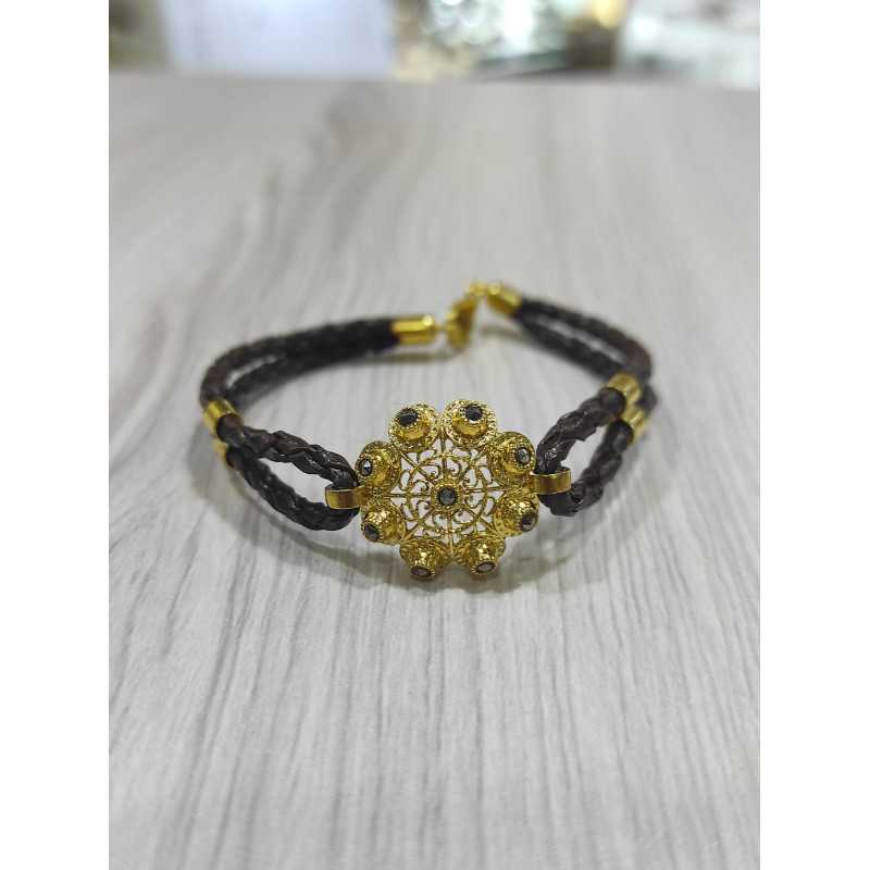 Pulsera Charro Cuero Trenza Marrón S1206-CH-M | 46,19 € | Joyería Flores Pulsera Charro Cuero Trenza Marrón S1206-CH-M | 46,19 € | Joyería Flores